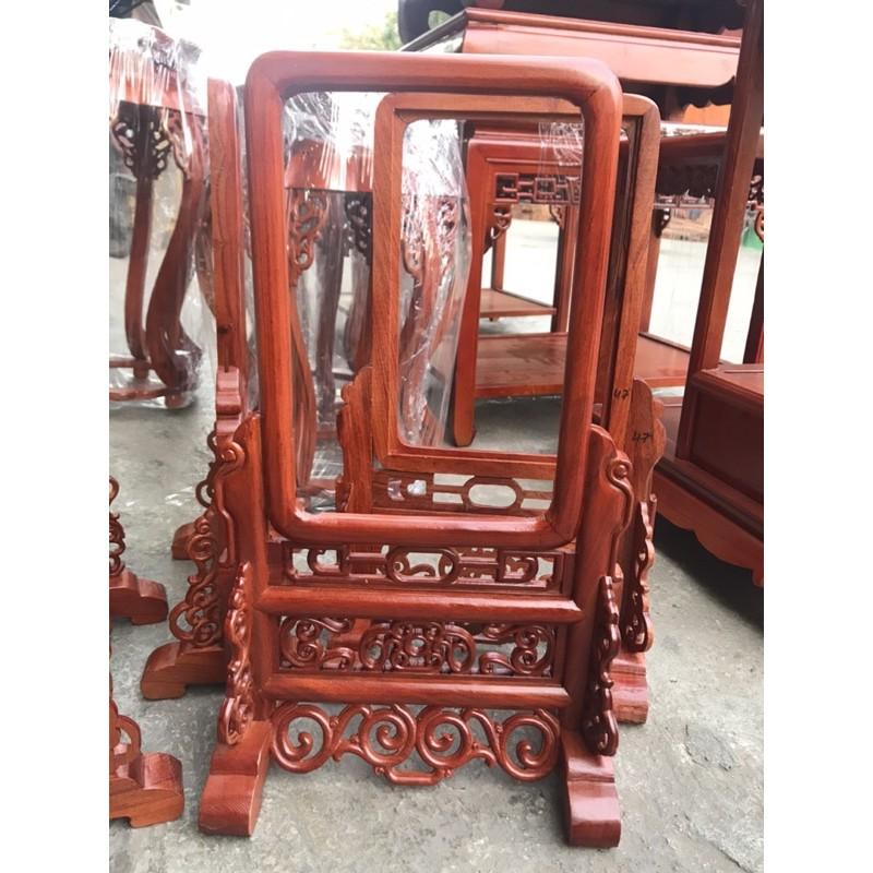 Khung ảnh thờ trơn gỗ hương đá