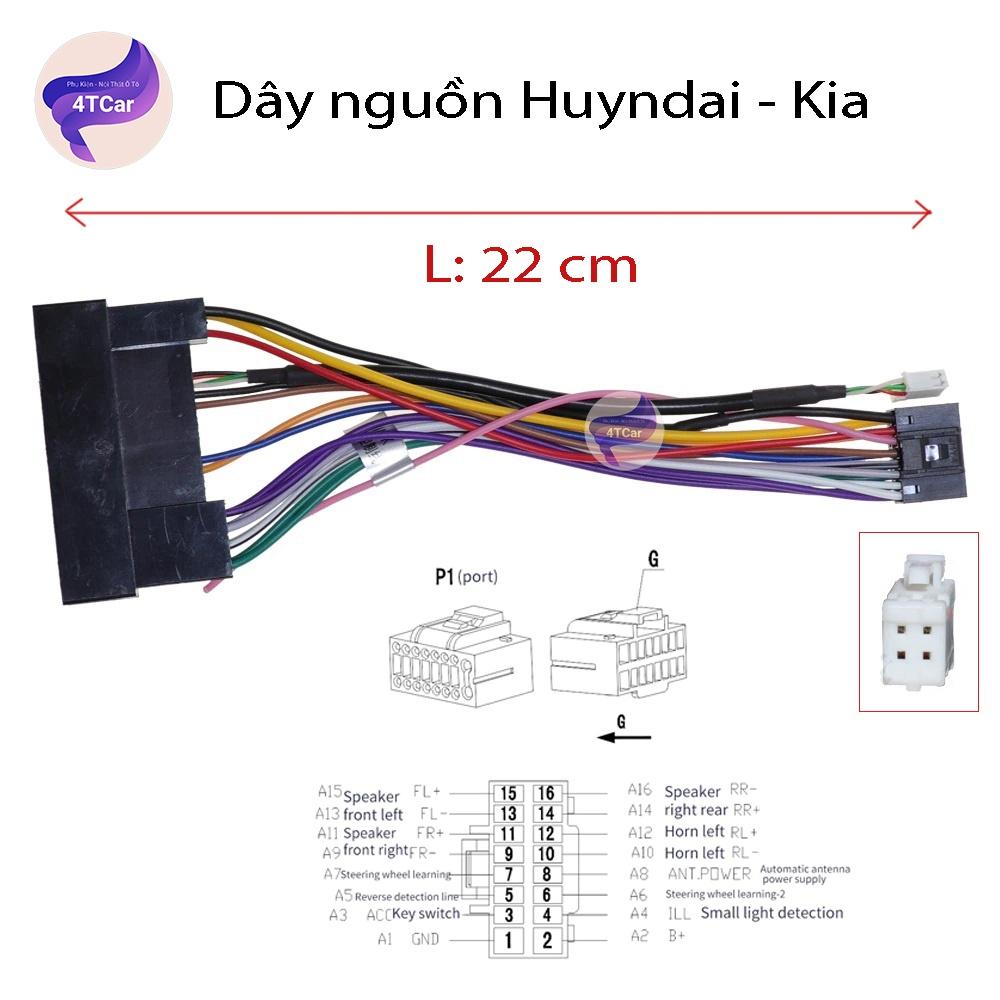 DÂY NGUỒN HUYNDAI ,KIA LẮP DVD ANDROID( LẮP CÁC XE I10 ,MORNING ,K3 )