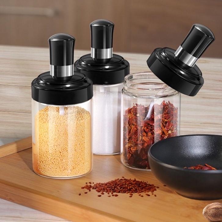 COMBO 5 Hũ Đựng Gia Vị Kèm Thìa Thông Minh