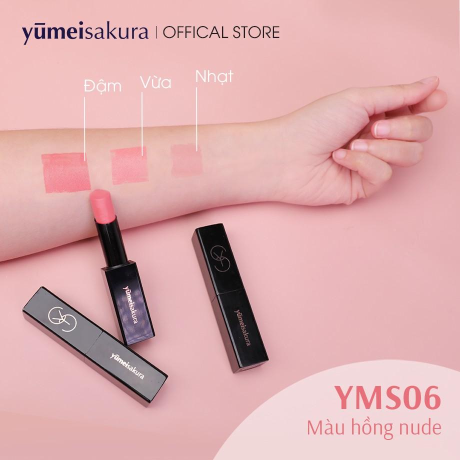 Son Dưỡng Khóa Màu Yumeisakura Collagen Boosting Hồng Nude - YMS06 3.5g