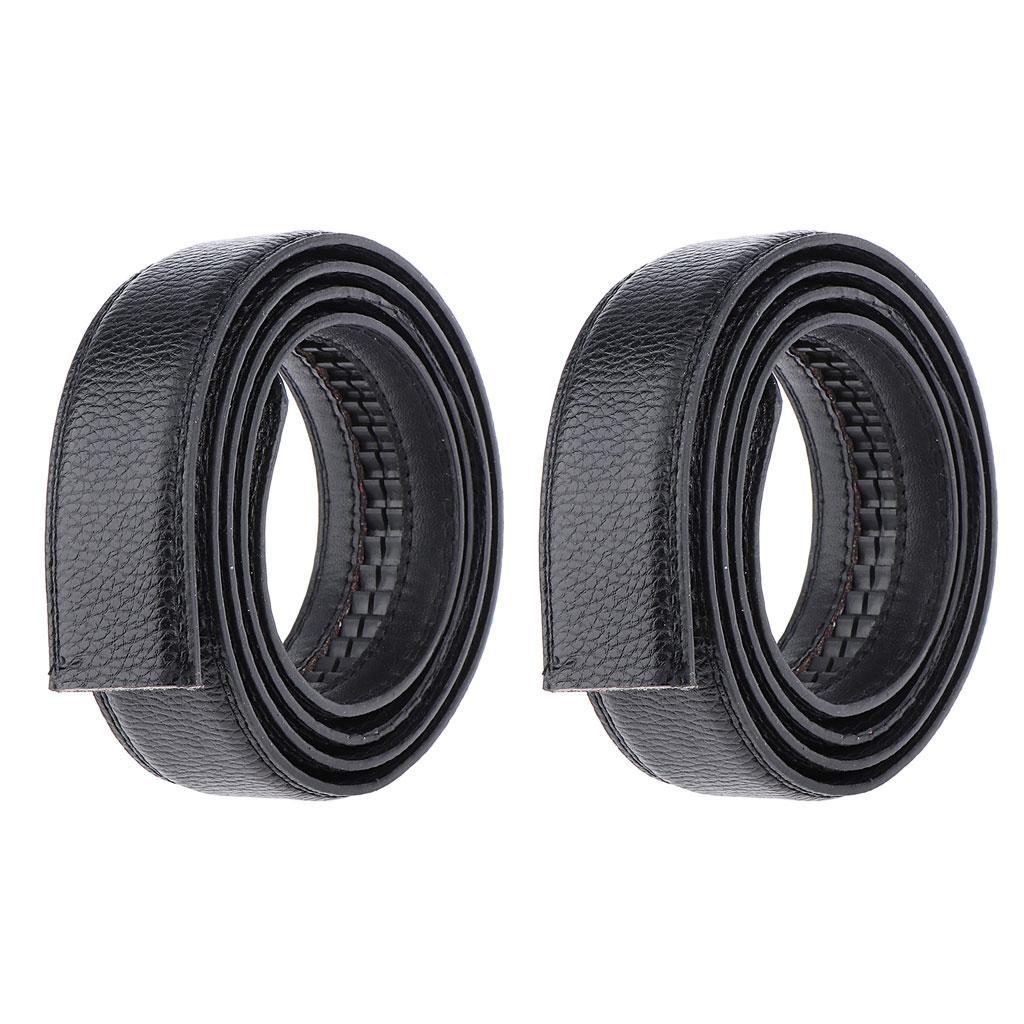 2pcs Belt Men's C Belt Straps Waistband Automatic Waist Belt No