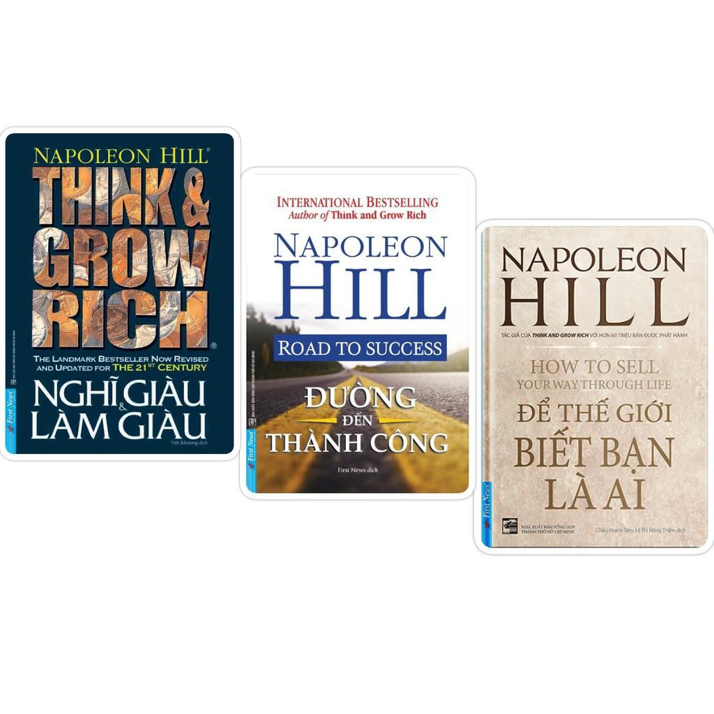 Combo Nghĩ Giàu Làm Giàu + Đường Đến Thành Công + Để Thế Giới Biết Bạn Là Ai - Bản Quyền