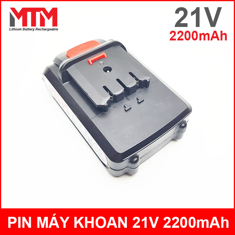 Pin máy khoan vít cầm tay 21V 2200mAh MTM chuẩn C kèm sạc chính hãng