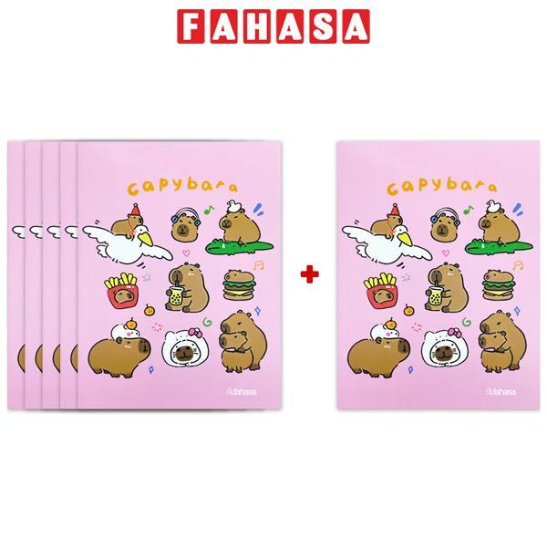 [MUA 5 TẶNG 1] Tập Học Sinh Capybara - 4 Ô Ly Vuông - 96 Trang 100gsm - The Sun 01