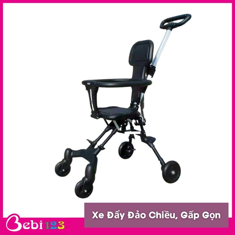 Xe đẩy đảo chiều gấp gọn có đệm cho bé