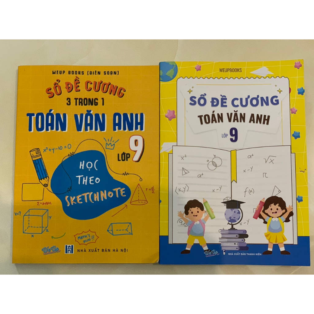 Sách - Sổ Đề Cương Toán Văn Anh 9
