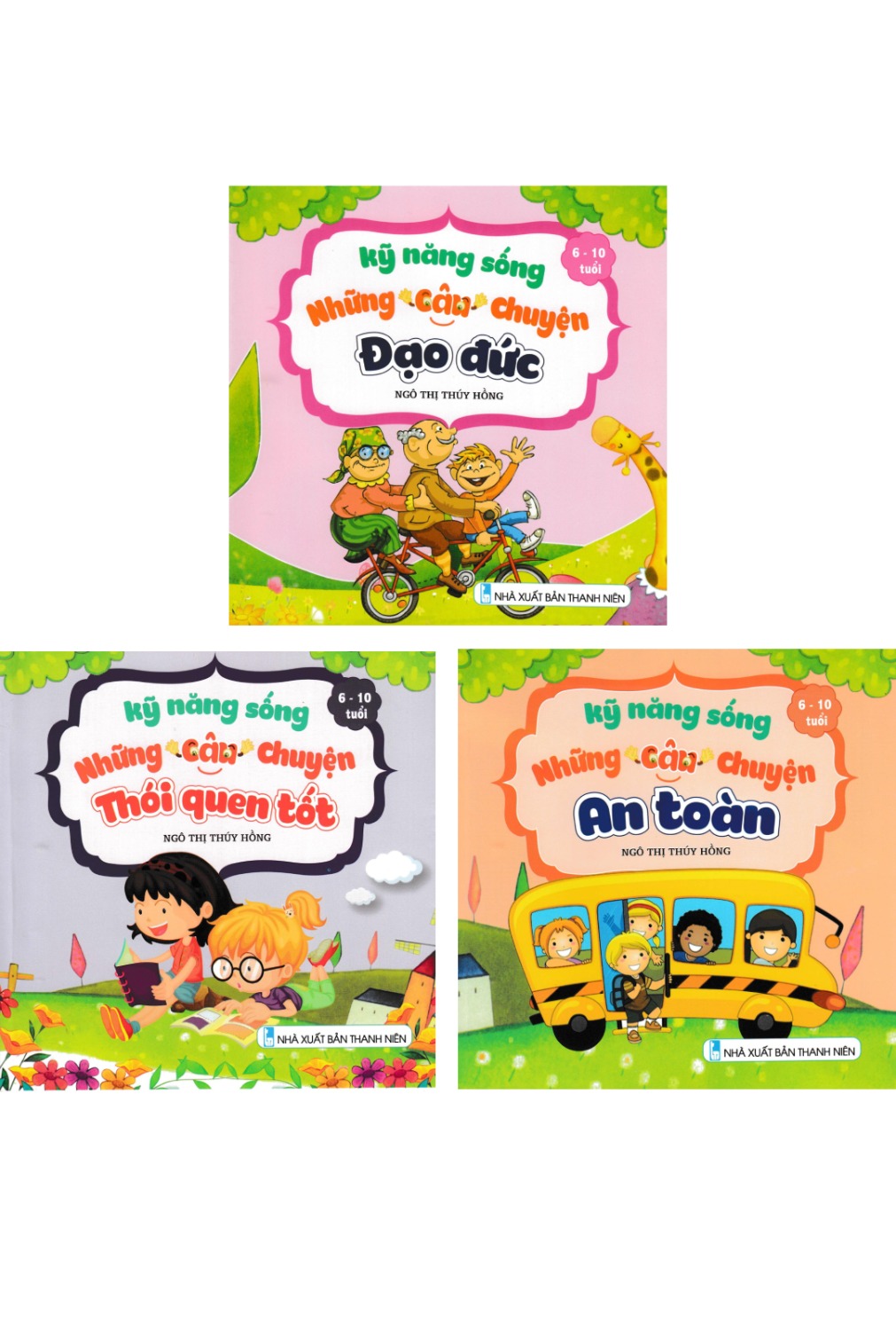 Combo Kỹ Năng Sống - Những Câu Chuyện Đạo Đức + Thói Quen Tốt + An Toàn  _ND