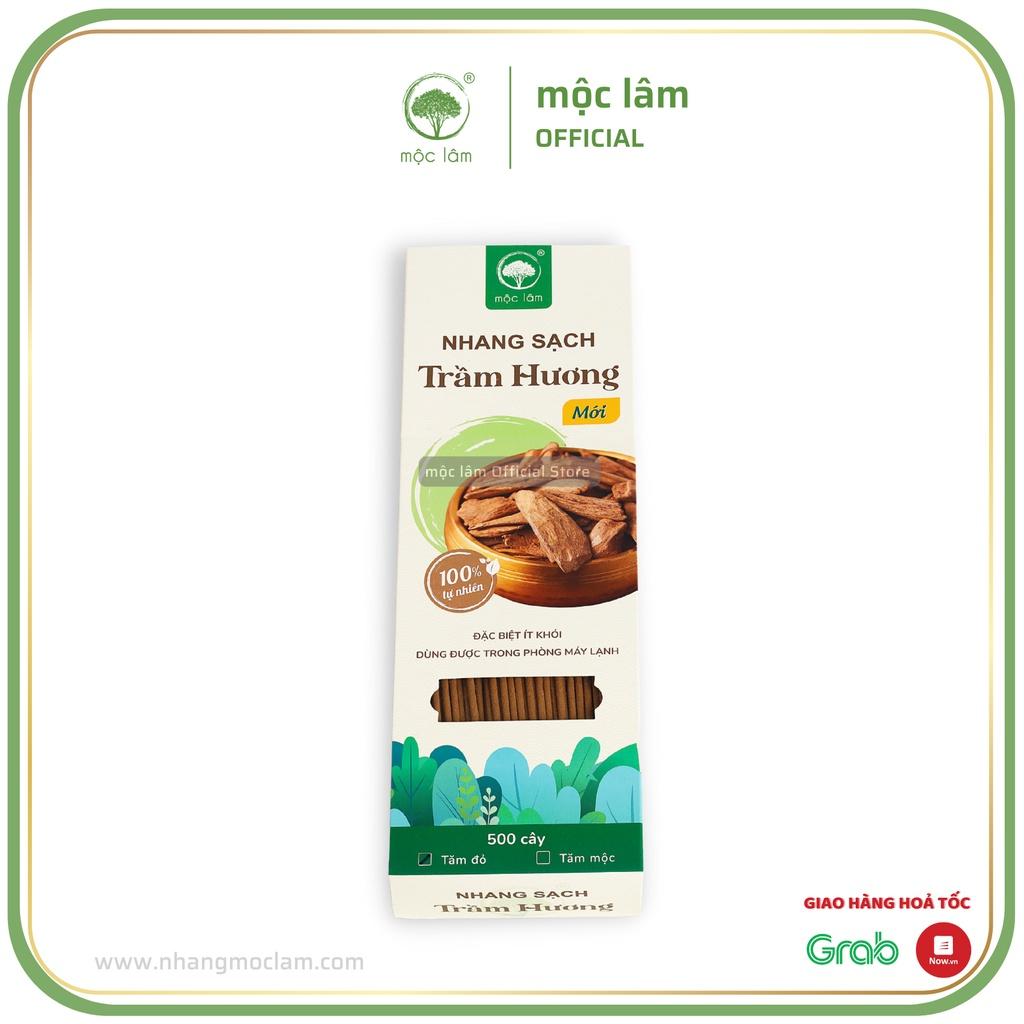 Nhang Trầm Hương MỘC LÂM 29cm 500cây, Nhang Sạch Ít Khói Ít Tàn, Hương Dịu Nhẹ, Nhang Phòng Máy Lạnh