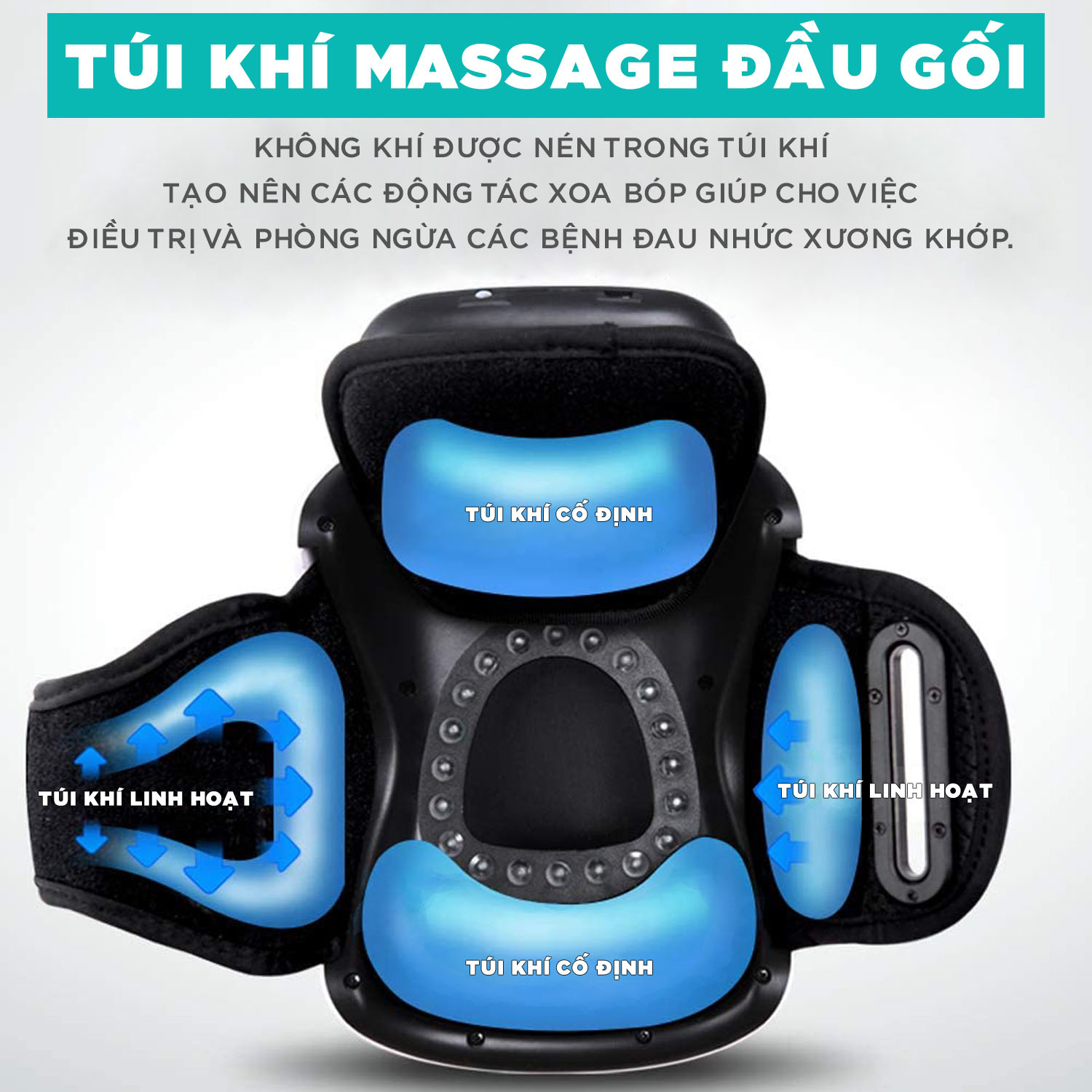 Máy massage đầu gối áp suất khí và tạo nóng chính hãng MZ-669C - máy massage các khớp gối cao cấp