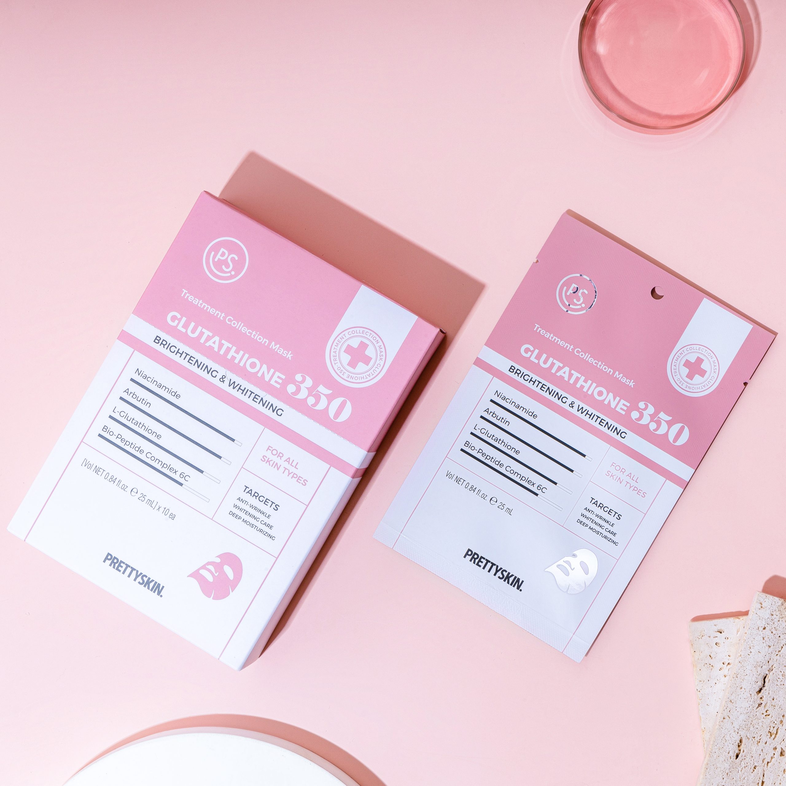Mặt nạ truyền trắng Glutathione – 350 Prettyskin