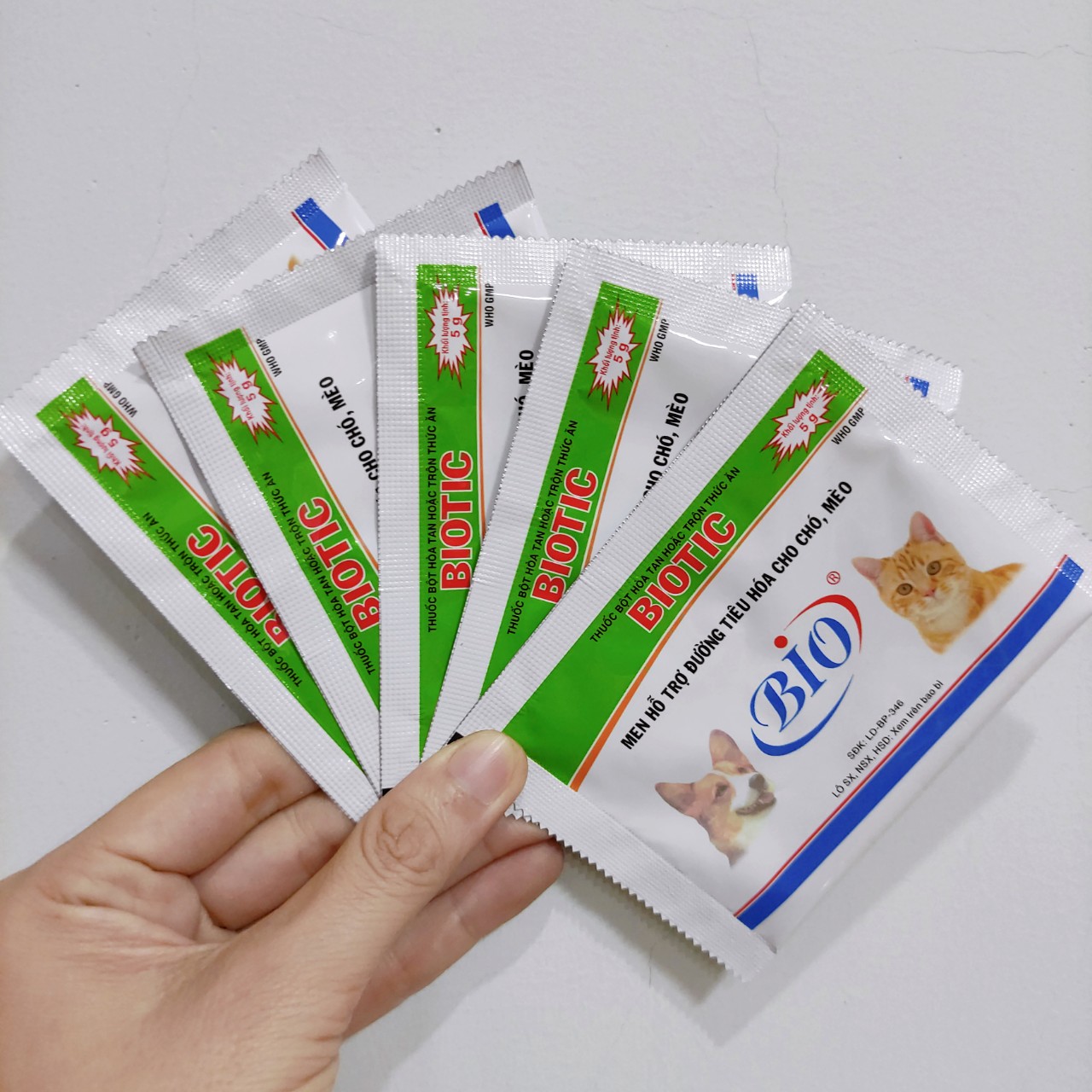 Men Hỗ Trợ Tiêu Hóa Cho Chó Mèo Biotic Gói 5g