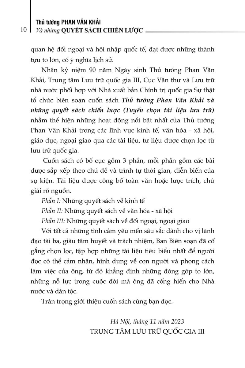 Thủ Tướng Phan Văn Khải Và Những Quyết Sách Chiến Lược - ST