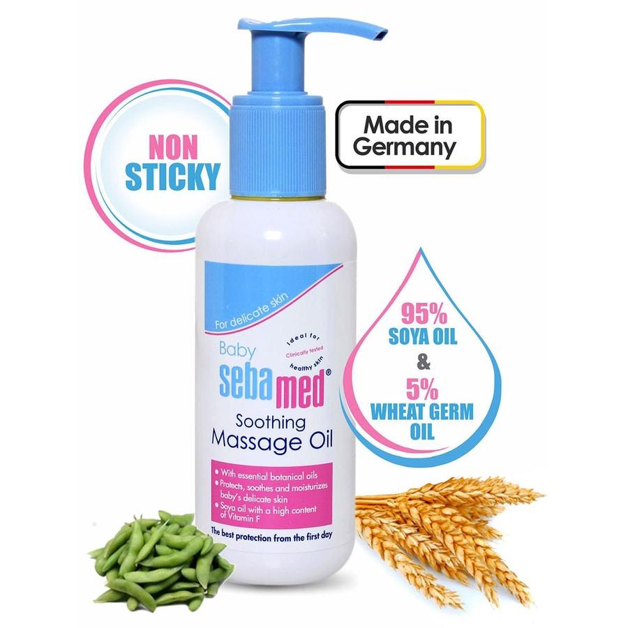 Dầu massage trẻ em Baby Sebamed Soothing Massage Oil pH5.5 chai 150ml