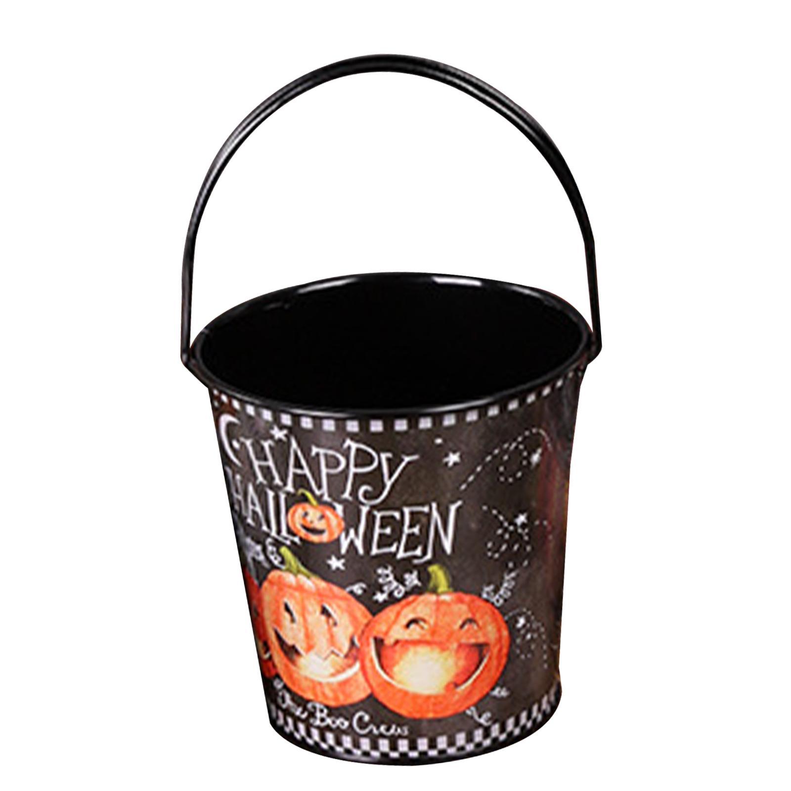 Halloween Pumpkin Buckets Candy Pail for Decoration Thanksgiving Party Favor