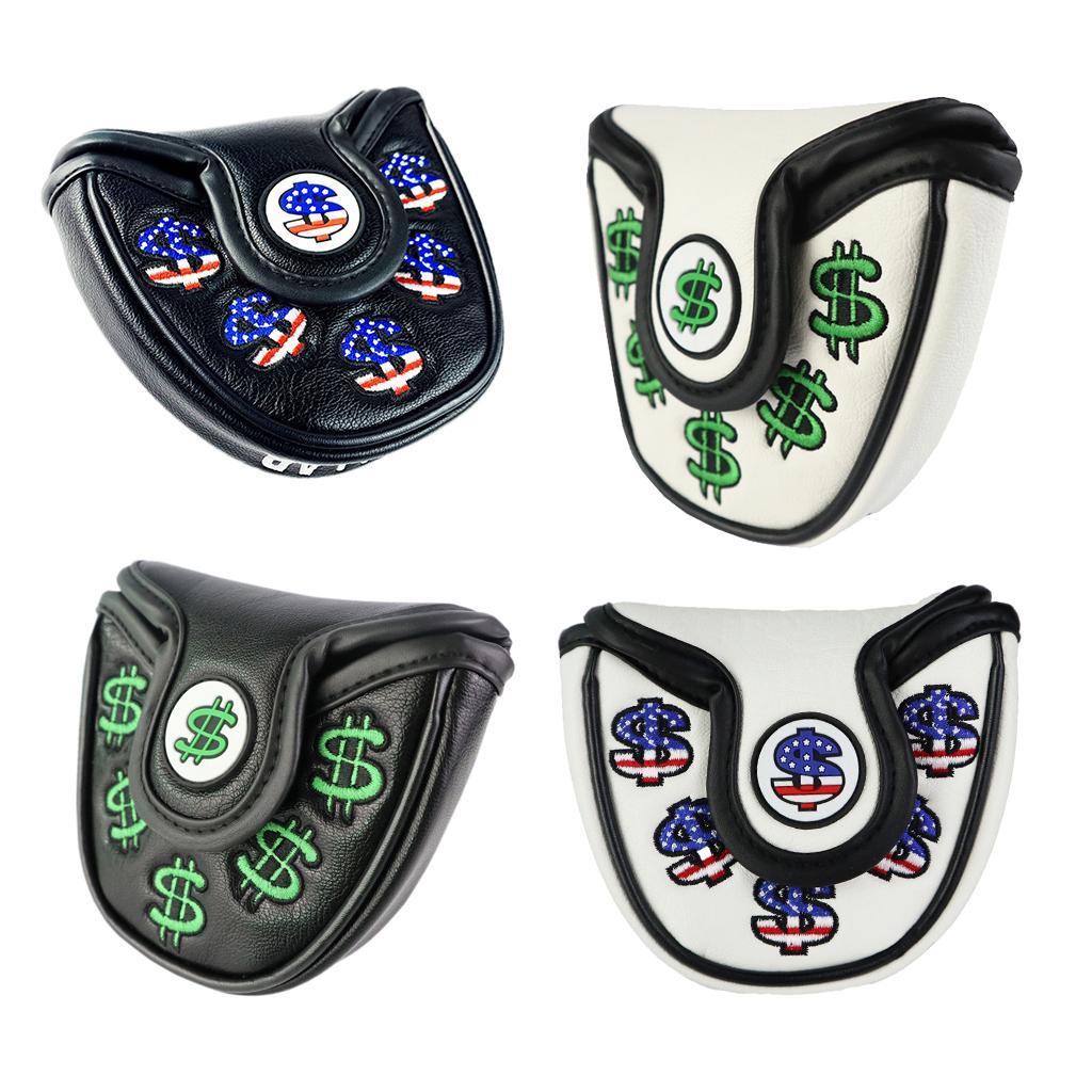 Golf Putter Head Cover  Closure Mallet Headcover - Waterproof PU Leather   - Easy to Use
