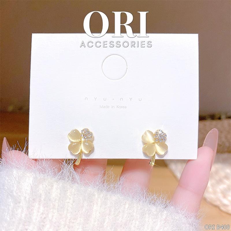 Bông tai nữ dáng nhỏ bông hoa Verity xinh xắn đáng yêu ORI ACCESSORIES B408
