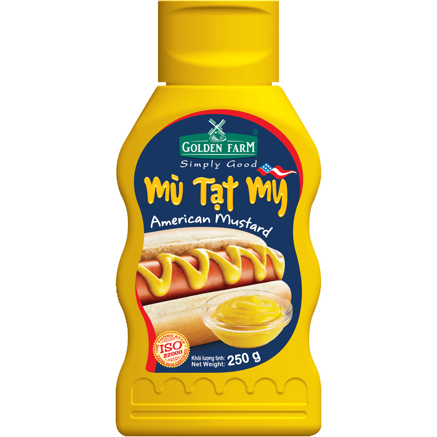 Xốt Mù Tạc Mỹ Golden Farm 250g