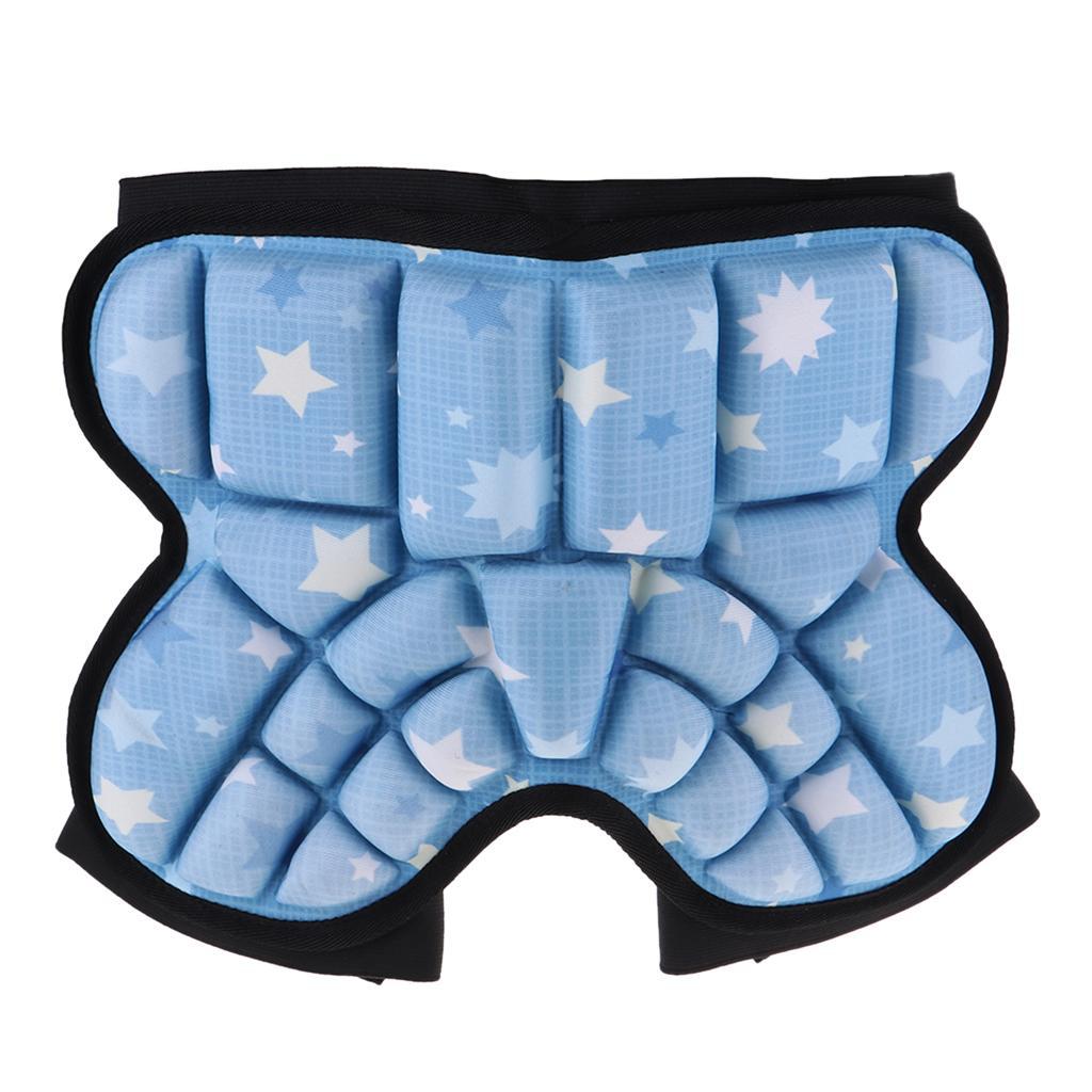 3D Padded Hip Protective Short Children  Pad EVA  Short Pant Black