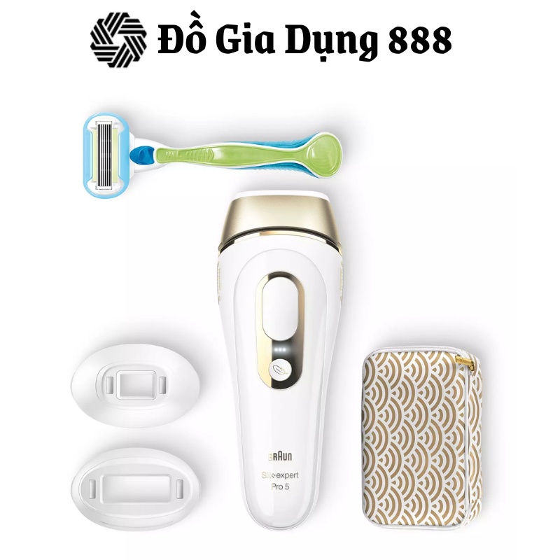 Máy Triệt Lông BRAUN PL5237 (Máy Gồm 3 Đầu), Model Mới Nhất, Triệt Lông Bằng Công Nghệ Tia Laze PL5, Nhập Hàn, BH 12 Tháng, Hàng Chính Hãng