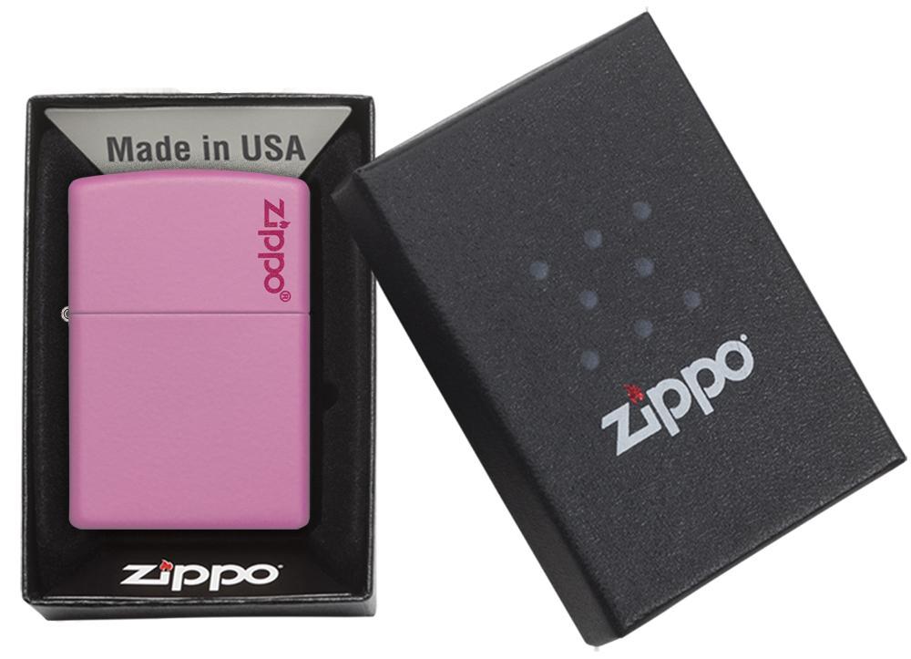 Bật Lửa Zippo Pink Matte with Logo 238ZL