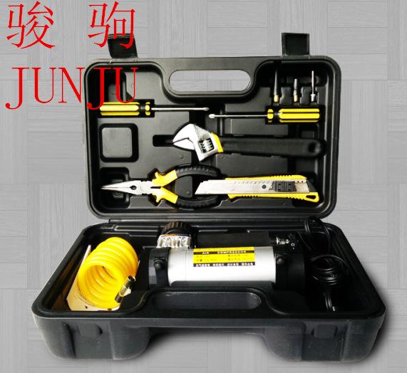 Phong cách mới nhất gắn trên xe ô tô công suất cao lốp điện máy bơm không khí áp suất cao máy bơm hơi máy hút bụi khẩn cấp