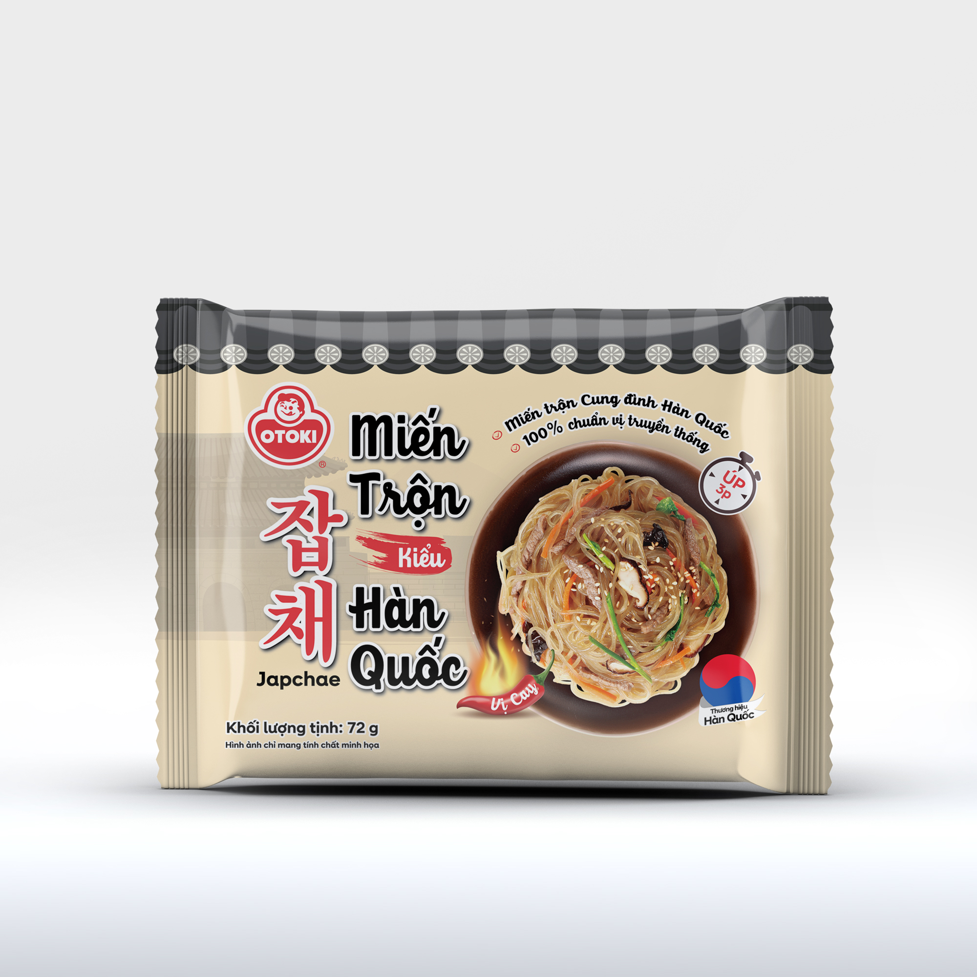 Miến trộn kiểu Hàn Quốc Japchae Otoki vị cay 72g