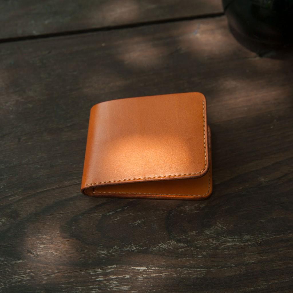 Bóp da nữ thời trang - màu vàng bò - da bò nhập khẩu - handmade dtleather DT023