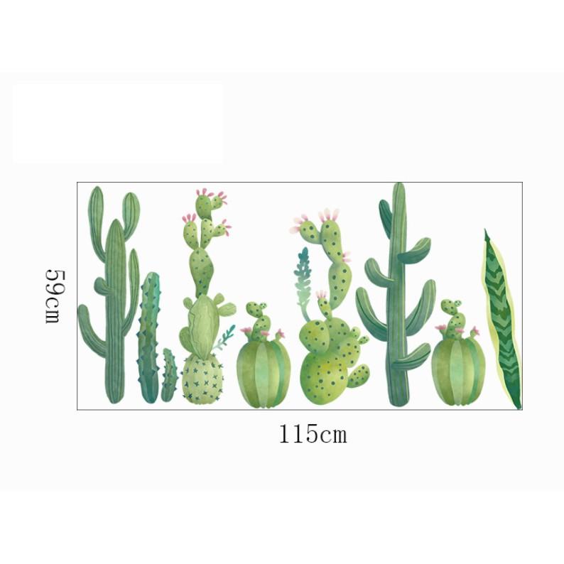 Decal trang trí tường - Xương Rồng nhánh dài 02 mới