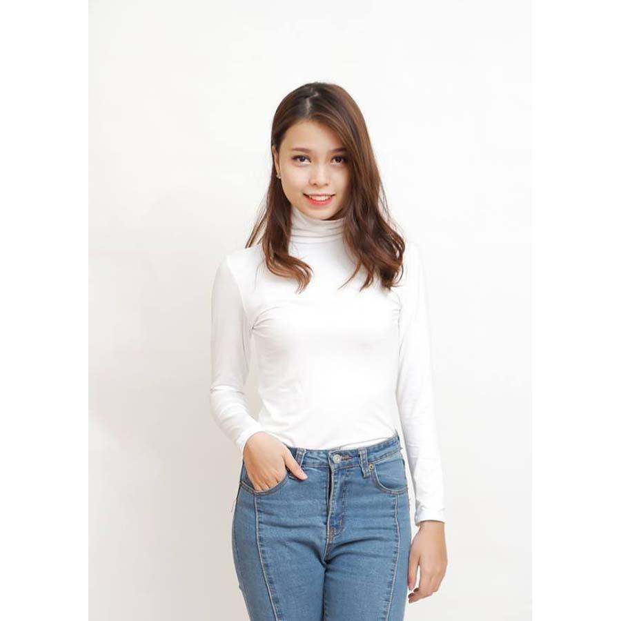 Combo 2 áo giữ nhiệt lót nỉ cổ 3 phân dành cho bạn nữ Dma store