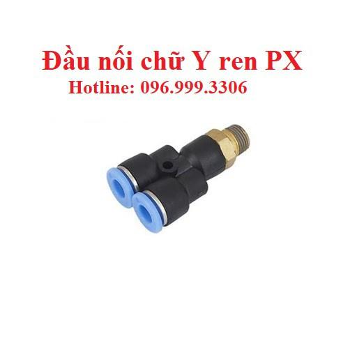 Đầu nối chữ Y ren ngoài khí nén PX đầy đủ kích thước, chính hãng giá sỉ