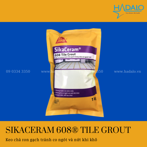 Keo chà ron SikaCeram 608 Tile Grout – Chống thấm tốt, dùng lâu ngày ít bám bẩn