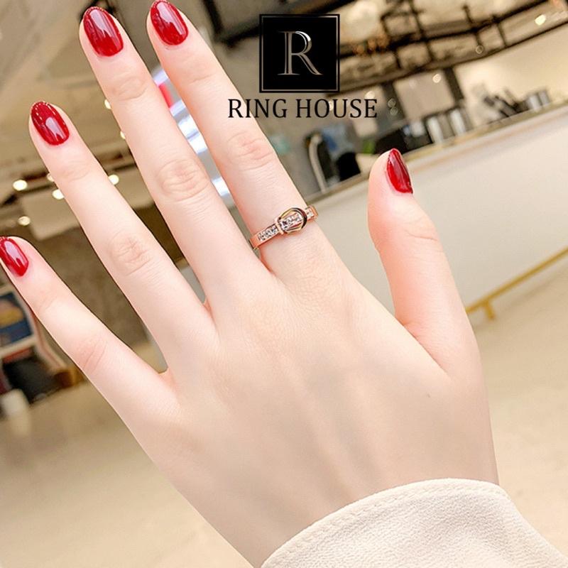 Nhẫn Nữ Titan Không Rỉ Gỉ Forever Love Đính Ngọc Đẹp Ring House