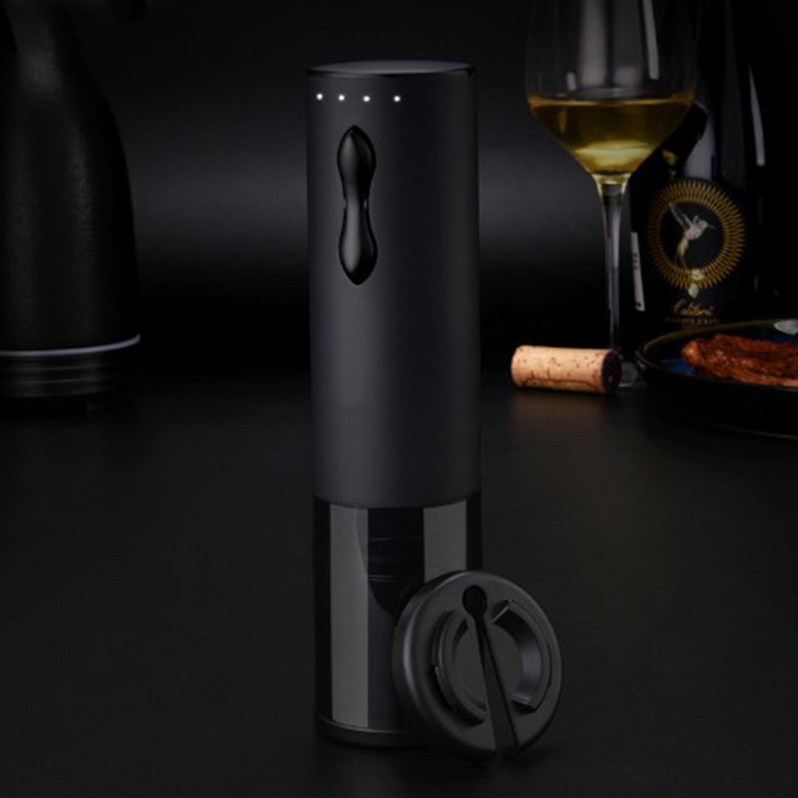 Gift Set, Stainless Steel Electric Bottle Opener/ Pourer/Vacuum