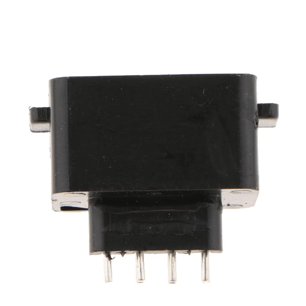 Replacement Parts 180 Degree 7 Pin Connector Female for NES Console Socket Black