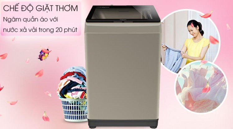 Tính năng lưu giữ hương thơm - Máy giặt Aqua 9 Kg AQW-U91CT N