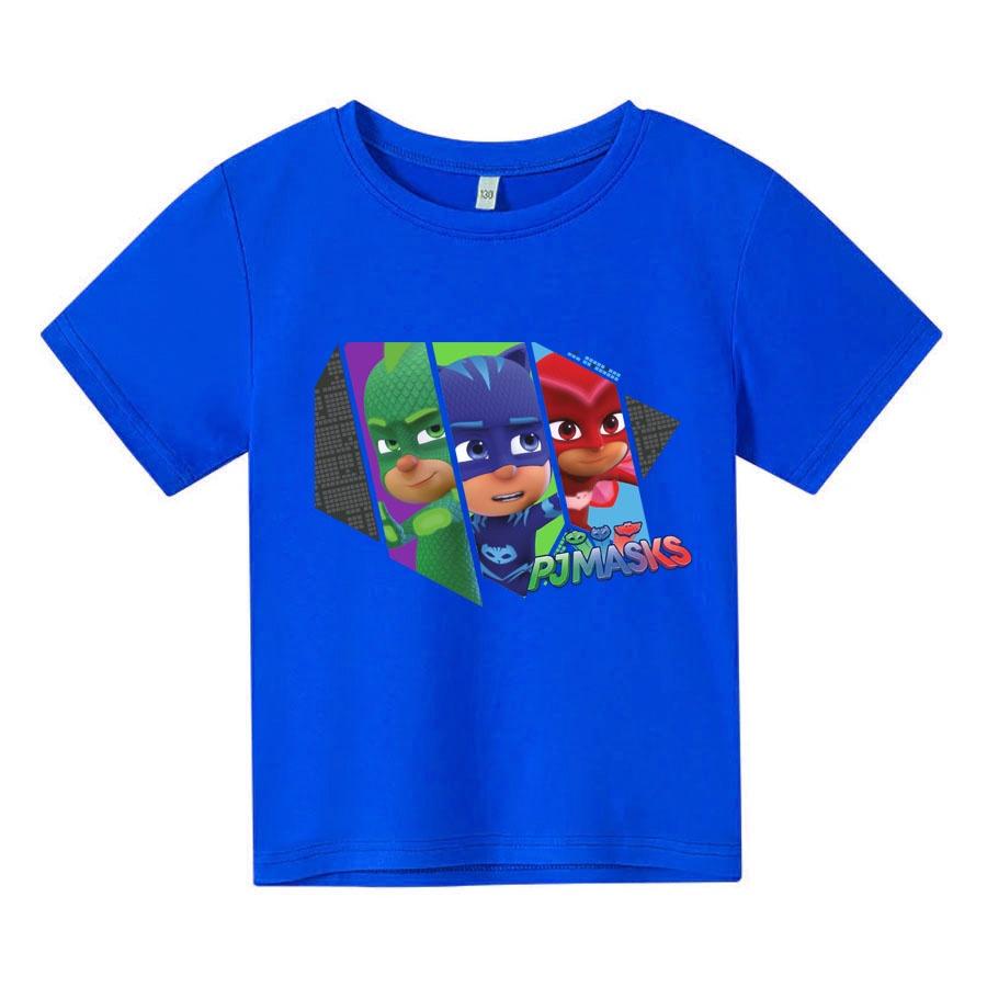 Áo thun cho bé, Áo thun trẻ em PJMASK, 4 màu, có size người lớn, Anam Store