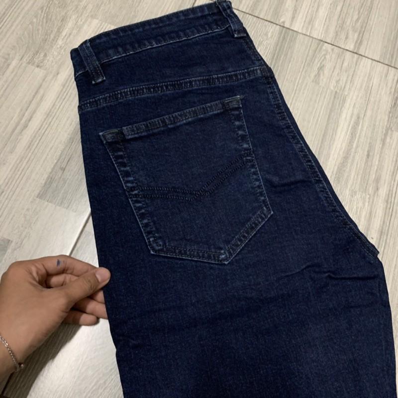 Quần bò jeans nam trung niên hàng đep dày dăn chất co giãn cho người 50kg đến 85kg