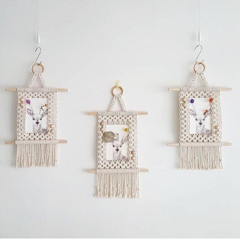 KHUNG ẢNH TREO TƯỜNG MACRAME