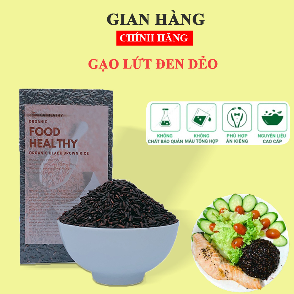 Gạo Lứt Đen  Dành Cho Ăn Kiêng, Gạo Lứt Đen Dẻo Điện Biên