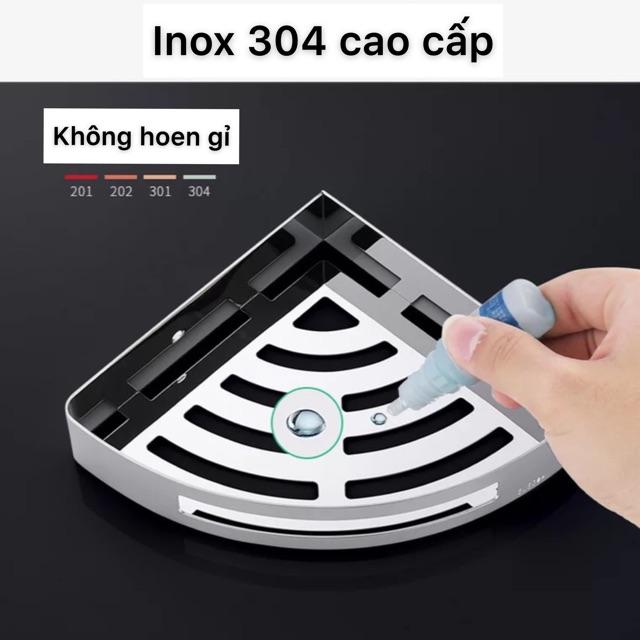 Bộ kệ nhà tắm, kệ inox 304, kệ góc, giá treo khăn tắm, móc treo, kệ dán tường, hiện đại
