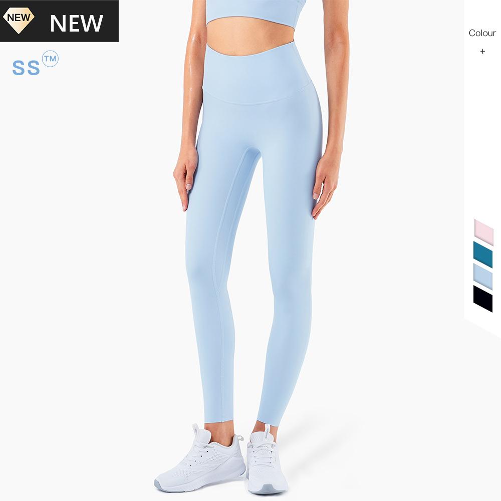 Lulu Nữ Yoga Thể Thao Đẩy Lên Liền Mạch Quần Legging Tập Gym Quần Áo Cao Cấp Thun Thông Thoáng Nhanh Khô Chạy Bộ bộ Quần Áo Thể Thao