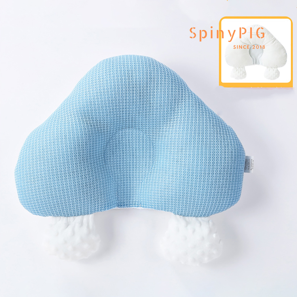 Gối chữ U cho bé sơ sinh 0-2 tuổi chống giật mình có định hình chống bẹp đầu cotton lỗ thoáng khí Hàng cao cấp