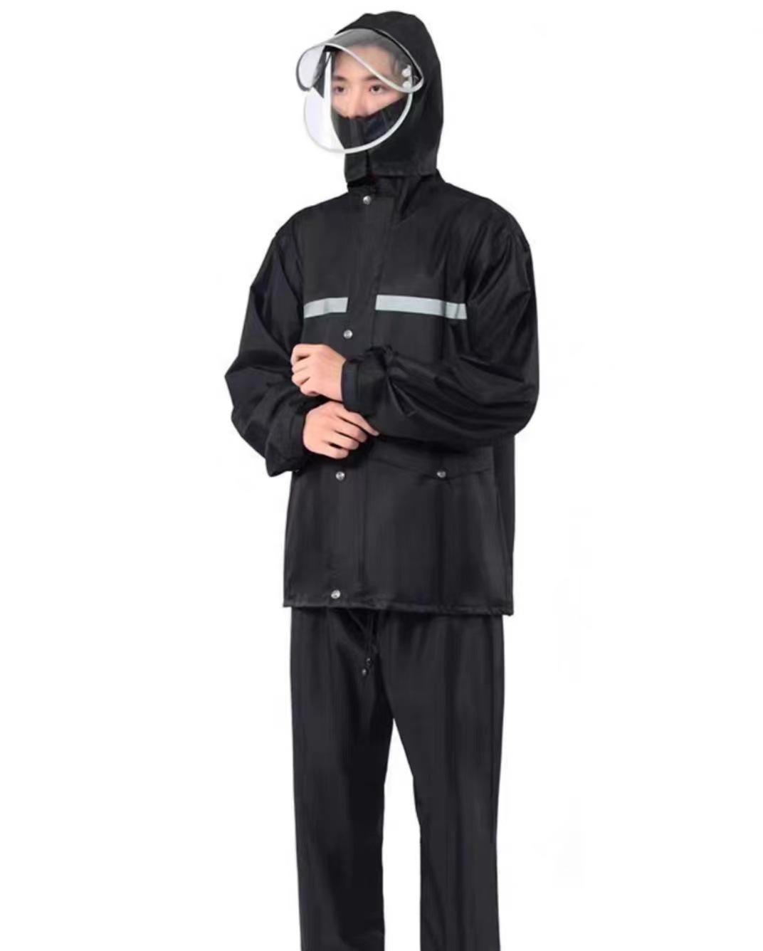 Áo mưa và quần mưa thuận lợi nhất phù hợp với bảo hiểm lao động áo mưa chia toàn thân không thấm nước phong cách người lớn mang đi cưỡi ngựa áo mưa chống bão