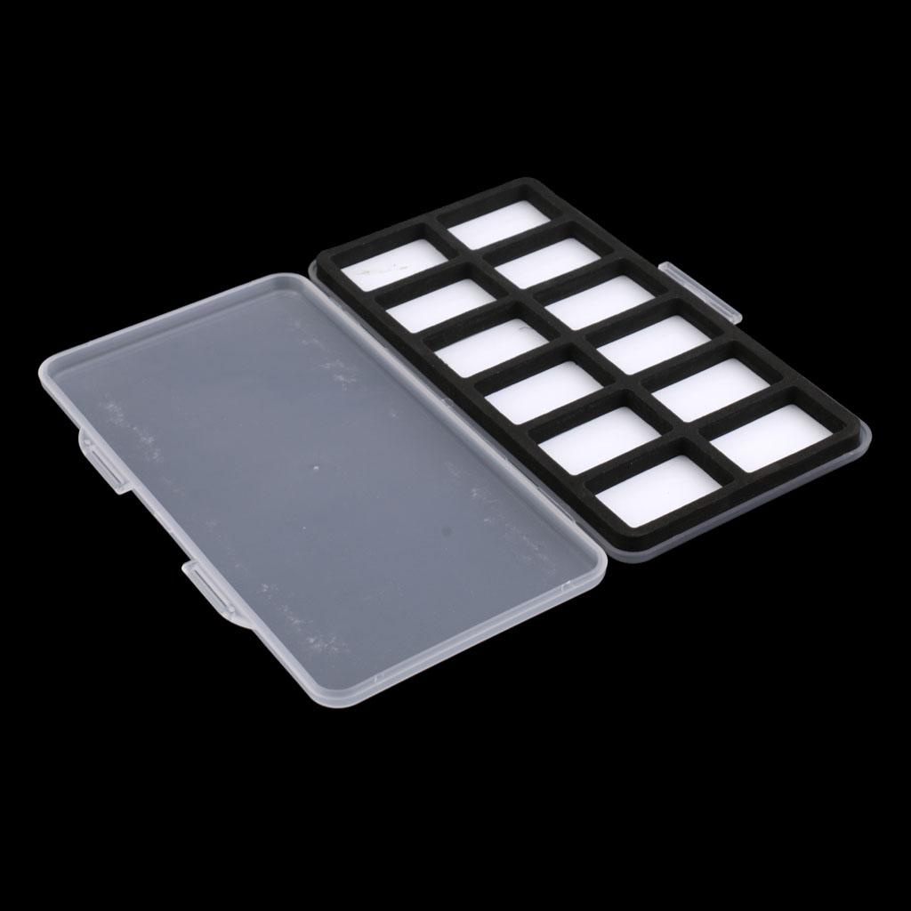 Fly Fishing Box 12 Compartments Foams Insert Slim Fly Box Flies Hook Case