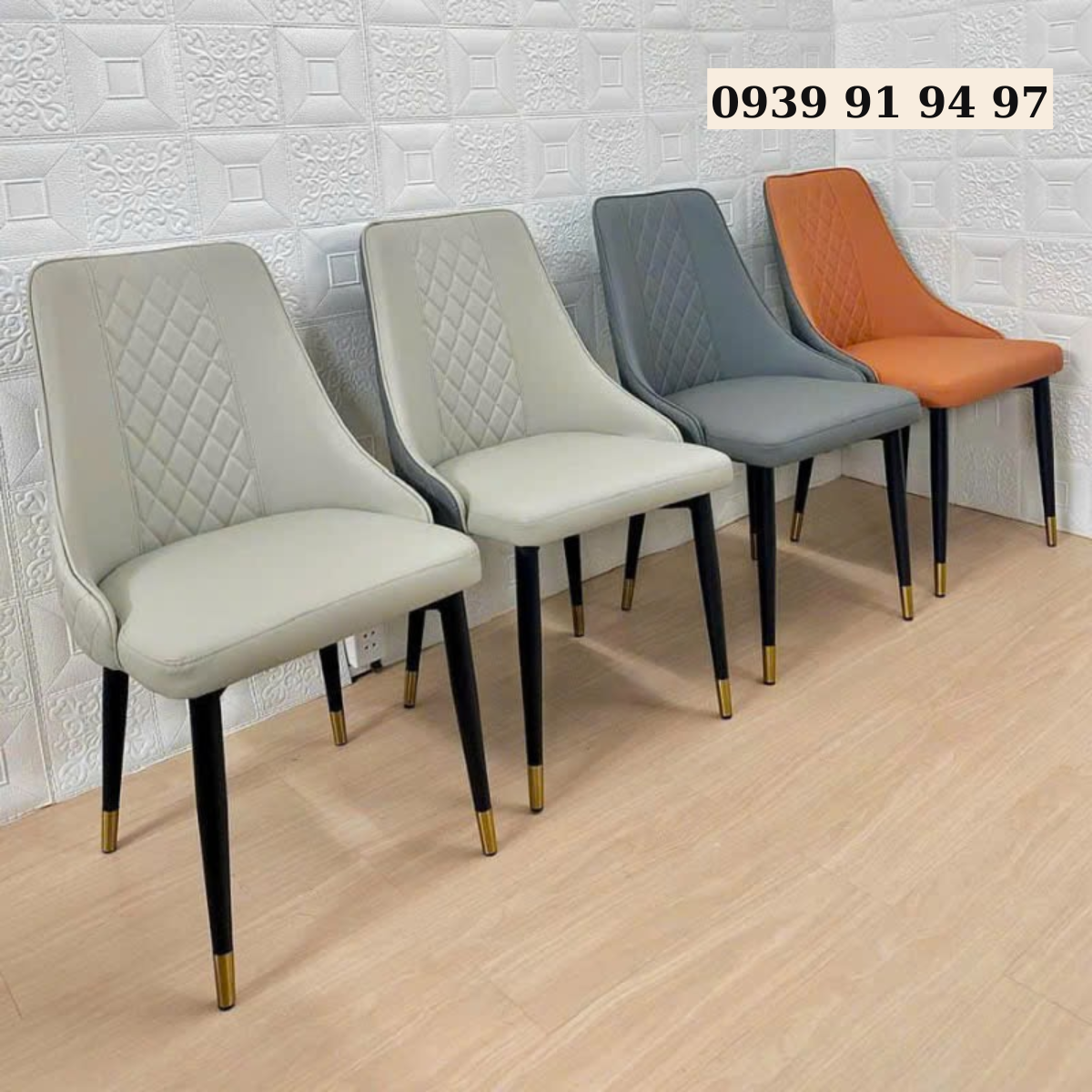 Bộ bàn tiếp khách xi vàng 2 ghế bọc nệm SL BELL-06EC / ECO 22C-P Nội thất Capta