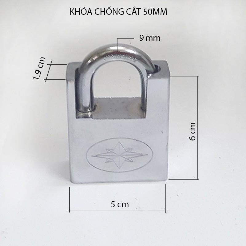 HÓA CHỐNG CẮT BẰNG THÉP CỨNG 5CM KÈM 4 CHÌA KHÓA