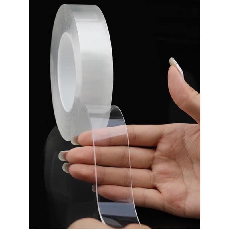 Băng Dính Trong 2 Mặt Trong Suốt,Cuộn Dài 5m,