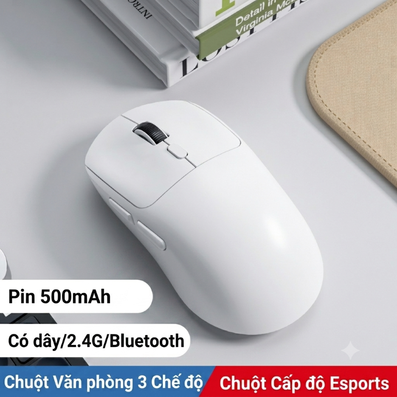 Chuột Không Dây Bluetooth Pin sạc M348 Gaming đa kết nối Cổng sạc TypeC chống mỏi cổ tay cho máy tính laptop- HÀNG NHẬP KHẨU