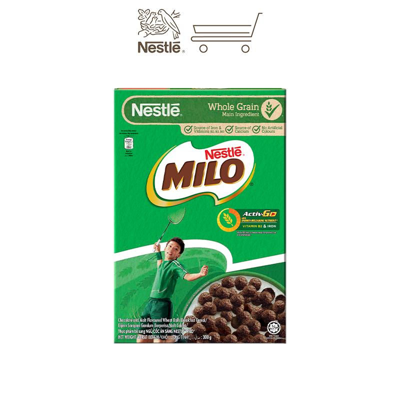 Combo 2 Hộp Ngũ cốc ăn sáng MILO (Hộp 300g)