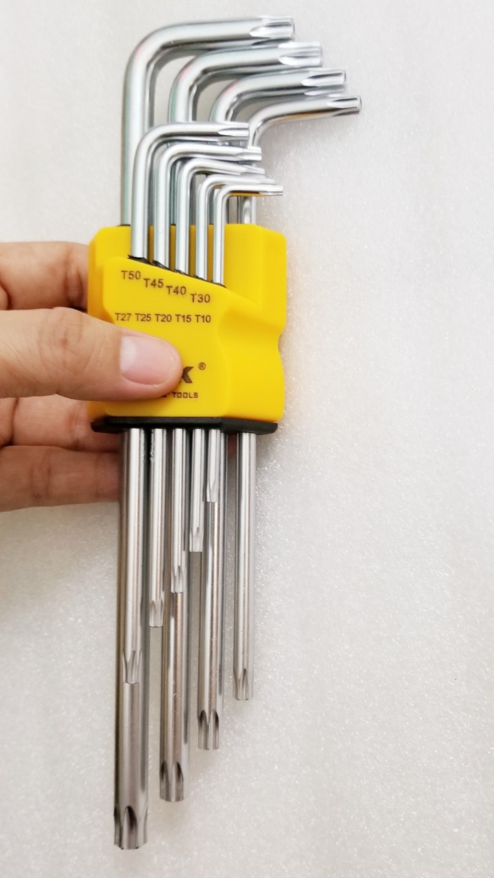 Bộ lục giác đầu bông chữ L 9 cây